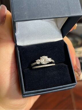 Classic 925 Sterling Sliver Ring Set